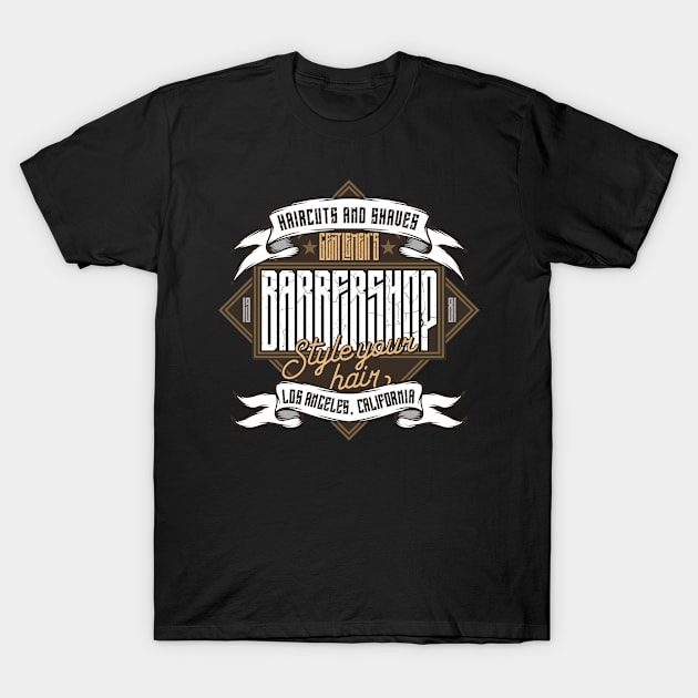 Logo - Haircut And Shaving - dark T-Shirt by ShirzAndMore